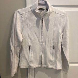 Tommy Bahama white zip jacket.